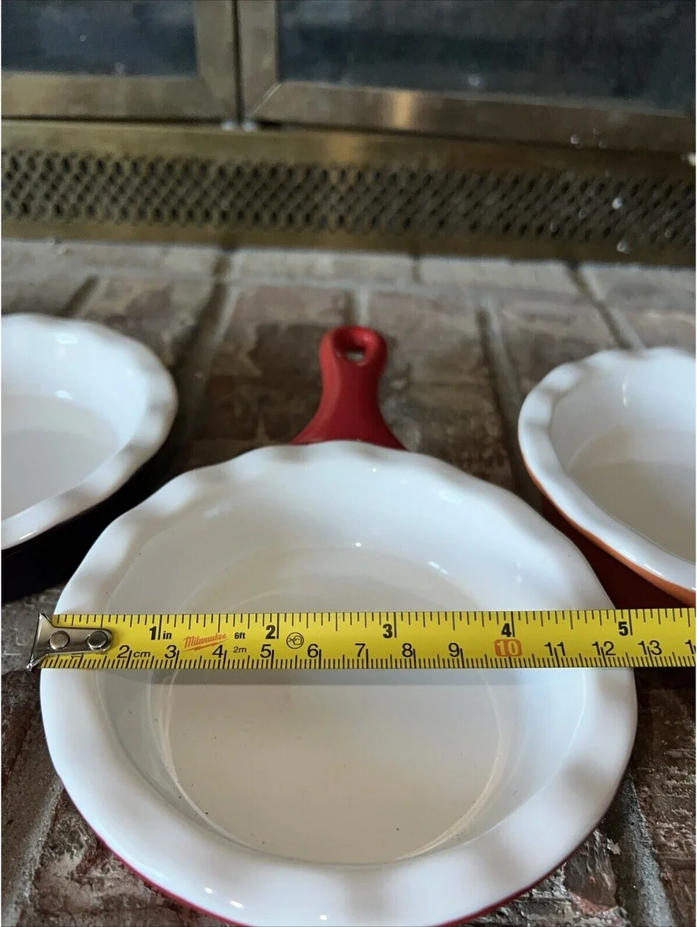 Set Of 5 Small Stoneware 5” Skillets